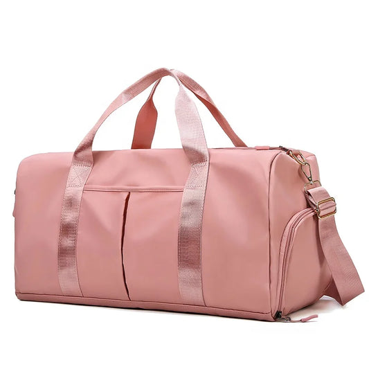 Gym Duffle Bag Dry Wet Separated Sport Training Handbag Yoga Bag with Extra Drawstring Backpack for Man and Women
