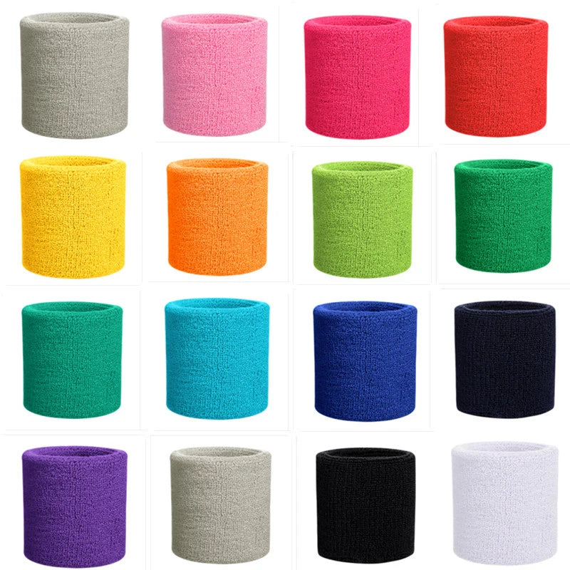 Hot Promotion Comfortable Sport Breathable  Sweat-absorbent Cotton Wrist Bands of Tennis,badminton,volleyball,padel ETC