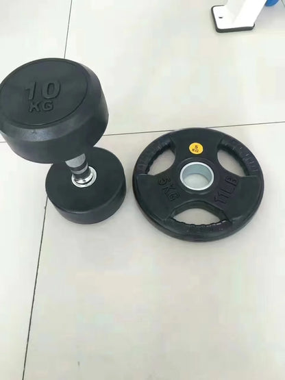 Steel+PU Hex Dumbbells 10kg 20kg Durable Fitness Gym Equipment Weight Lifting Shengqi SQ-RYL Black CE Certified Customized Logo