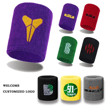 Hot Promotion Comfortable Sport Breathable  Sweat-absorbent Cotton Wrist Bands of Tennis,badminton,volleyball,padel ETC
