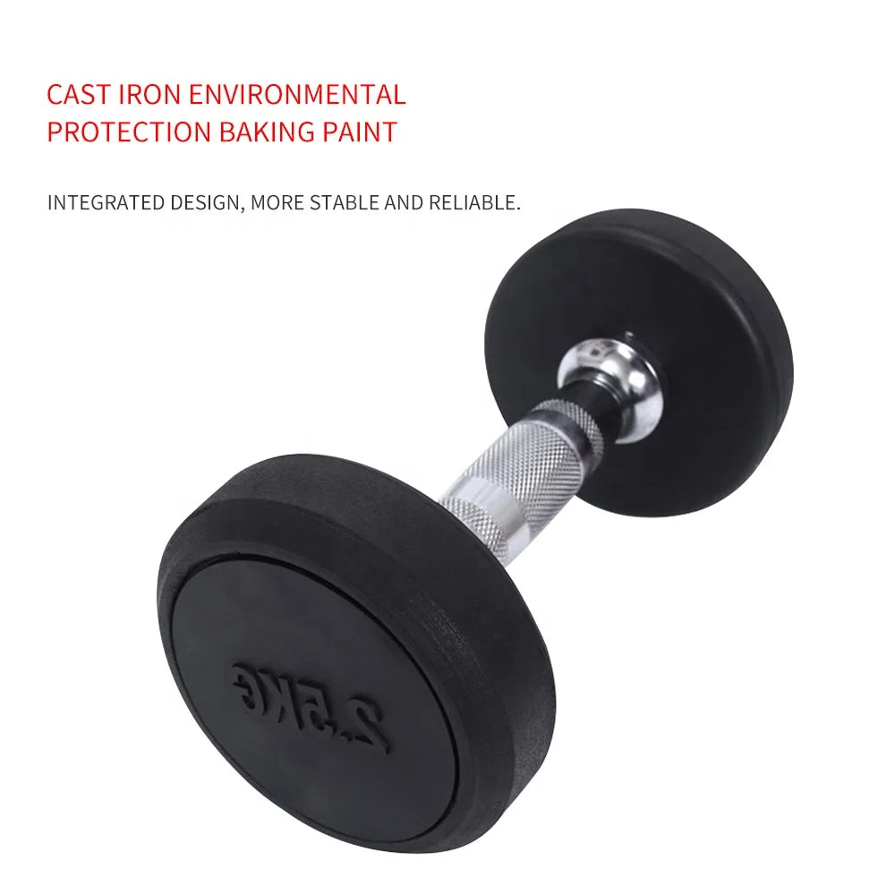 Steel+PU Hex Dumbbells 10kg 20kg Durable Fitness Gym Equipment Weight Lifting Shengqi SQ-RYL Black CE Certified Customized Logo