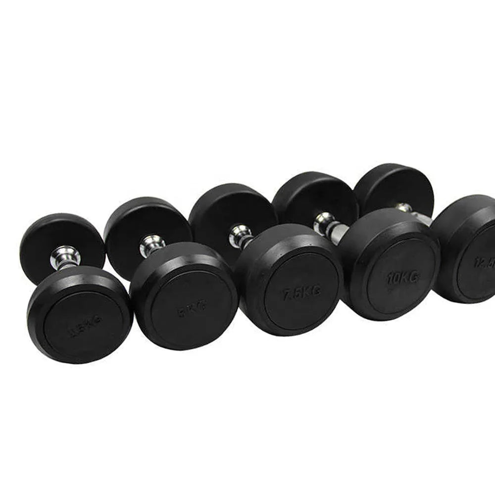 Steel+PU Hex Dumbbells 10kg 20kg Durable Fitness Gym Equipment Weight Lifting Shengqi SQ-RYL Black CE Certified Customized Logo